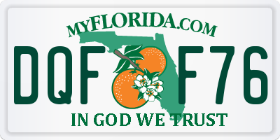FL license plate DQFF76