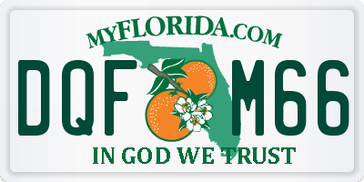 FL license plate DQFM66