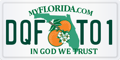 FL license plate DQFT01