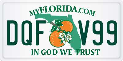 FL license plate DQFV99