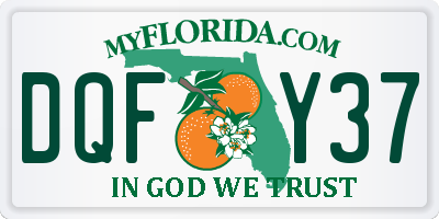 FL license plate DQFY37