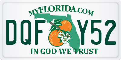 FL license plate DQFY52