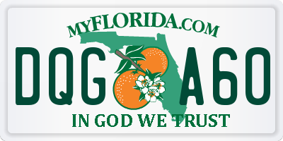 FL license plate DQGA60