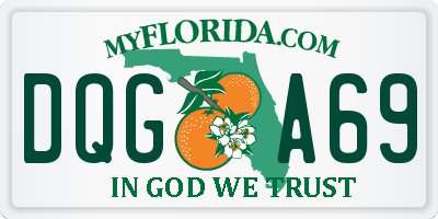 FL license plate DQGA69