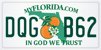 FL license plate DQGB62