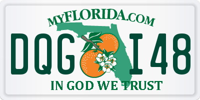 FL license plate DQGI48