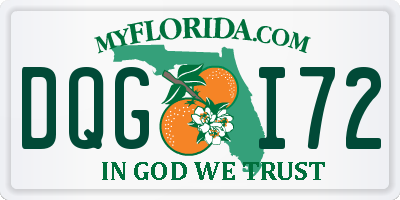 FL license plate DQGI72