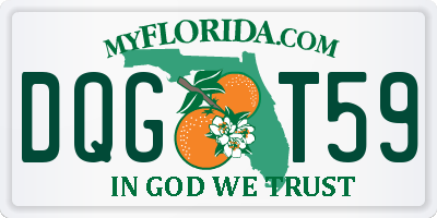 FL license plate DQGT59