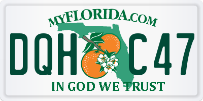 FL license plate DQHC47