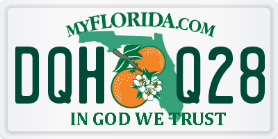 FL license plate DQHQ28