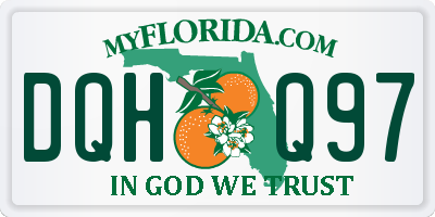 FL license plate DQHQ97