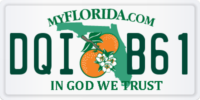 FL license plate DQIB61