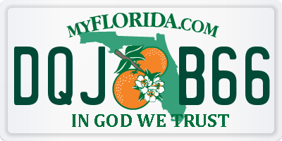 FL license plate DQJB66