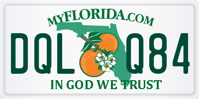 FL license plate DQLQ84