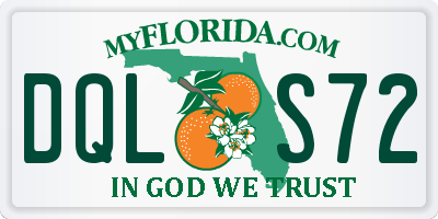 FL license plate DQLS72