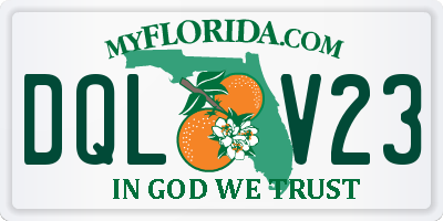 FL license plate DQLV23