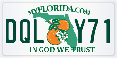 FL license plate DQLY71