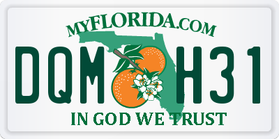 FL license plate DQMH31