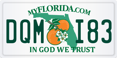 FL license plate DQMI83