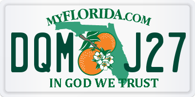 FL license plate DQMJ27