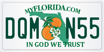 FL license plate DQMN55
