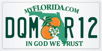 FL license plate DQMR12