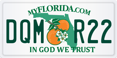 FL license plate DQMR22
