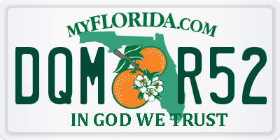 FL license plate DQMR52