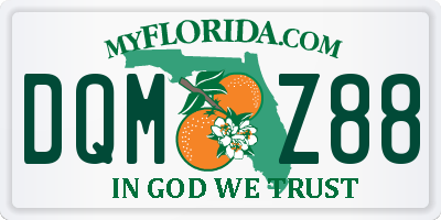 FL license plate DQMZ88