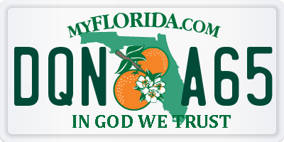 FL license plate DQNA65