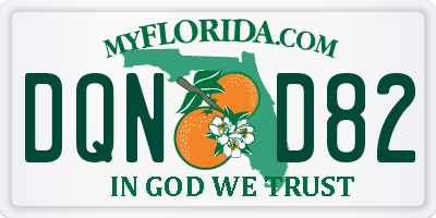 FL license plate DQND82