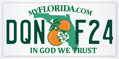 FL license plate DQNF24