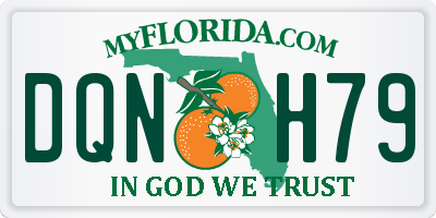 FL license plate DQNH79
