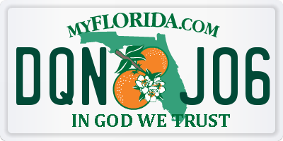 FL license plate DQNJ06