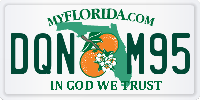 FL license plate DQNM95