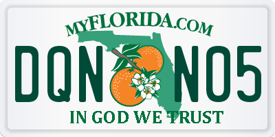 FL license plate DQNN05