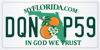 FL license plate DQNP59