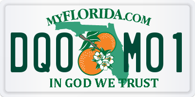 FL license plate DQOM01