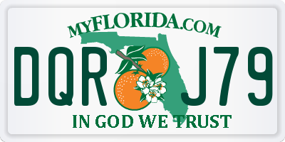 FL license plate DQRJ79