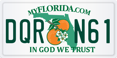 FL license plate DQRN61