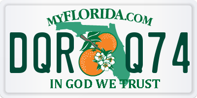 FL license plate DQRQ74