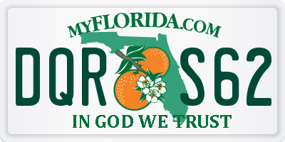 FL license plate DQRS62