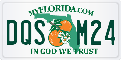 FL license plate DQSM24