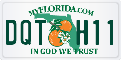 FL license plate DQTH11