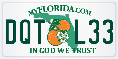 FL license plate DQTL33