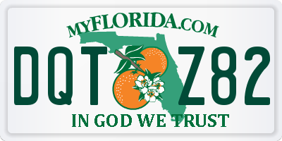 FL license plate DQTZ82