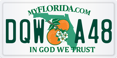 FL license plate DQWA48