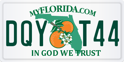 FL license plate DQYT44