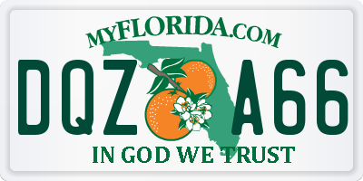 FL license plate DQZA66