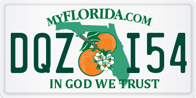 FL license plate DQZI54